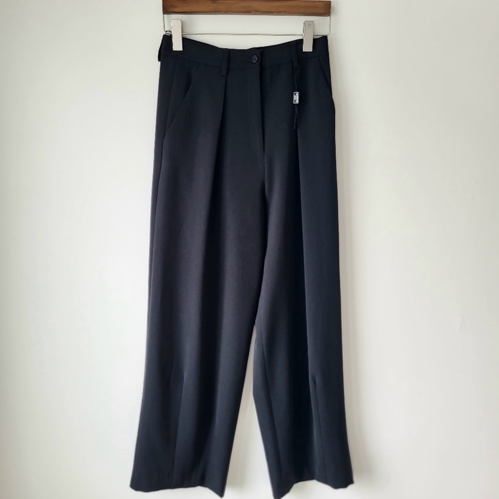 Ivan Grundahl High Waisted Classic Feminine Casual Business Wide Leg Trouser 36